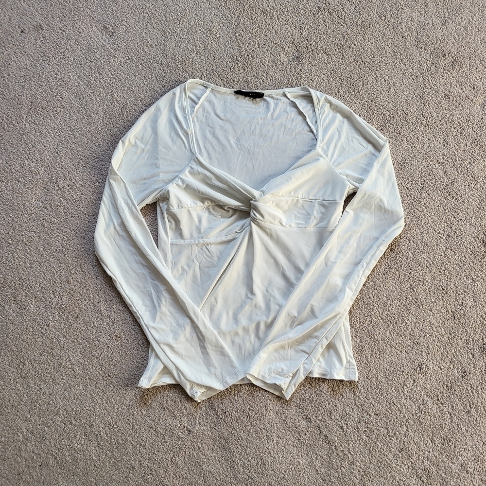 Saints Womens White Long Sleeve Top